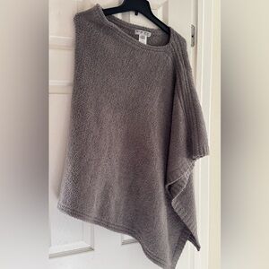 Barefoot Dreams Cozy Chic Poncho - Dark Gray